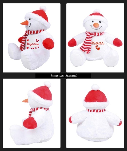 Schneemann besticken lassen